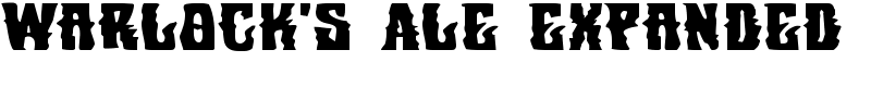 Warlock's Ale Expanded Font