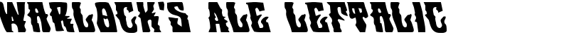 Warlock's Ale Leftalic Font