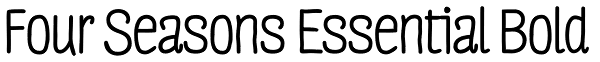 Four Seasons Essential Bold Font