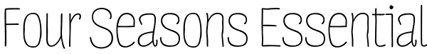 Four Seasons Essential Font