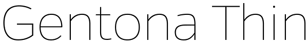 Gentona Thin Font