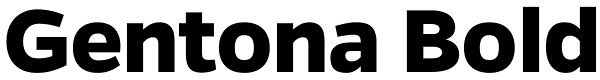 Gentona Bold Font