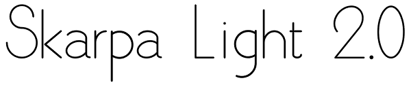 Skarpa Light 2.0 Font