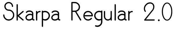 Skarpa Regular 2.0 Font