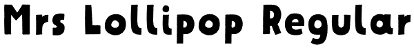 Mrs Lollipop Regular Font