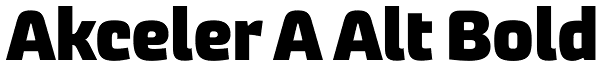 Akceler A Alt Bold Font