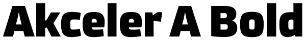 Akceler A Bold Font