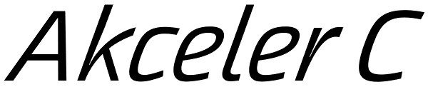 Akceler C Font