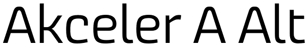 Akceler A Alt Font