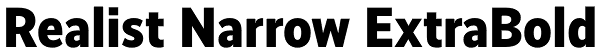 Realist Narrow ExtraBold Font