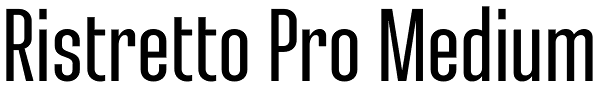 Ristretto Pro Medium Font