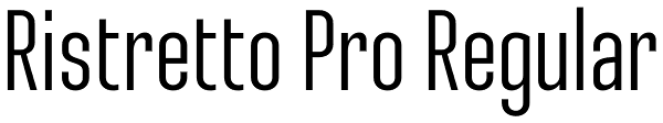 Ristretto Pro Regular Font