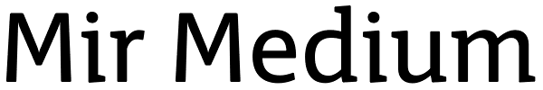 Mir Medium Font