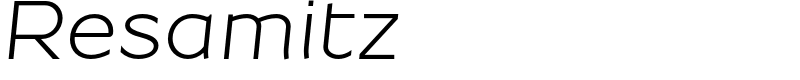 Resamitz Font