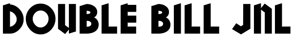 Double Bill JNL Font