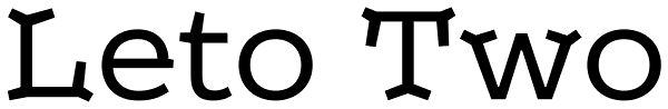 Leto Two Font