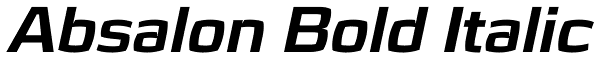 Absalon Bold Italic Font