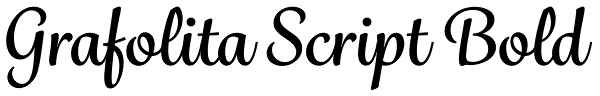 Grafolita Script Bold Font