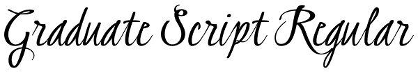 Graduate Script Regular Font