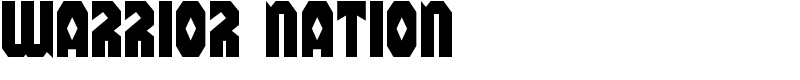 Warrior Nation Font