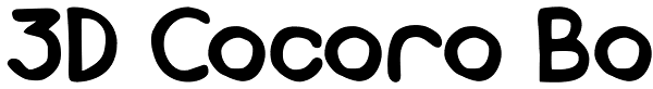 3D Cocoro Bo Font