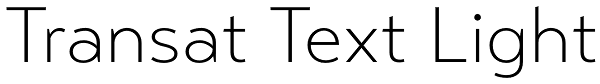 Transat Text Light Font