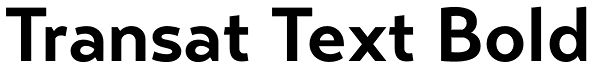 Transat Text Bold Font