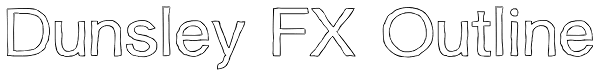 Dunsley FX Outline Font