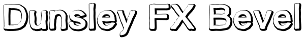 Dunsley FX Bevel Font