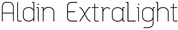 Aldin ExtraLight Font