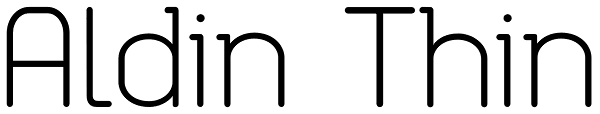 Aldin Thin Font