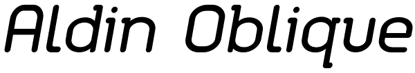 Aldin Oblique Font