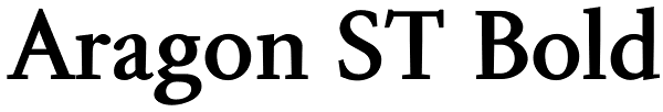 Aragon ST Bold Font