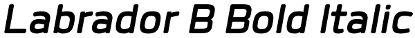 Labrador B Bold Italic Font