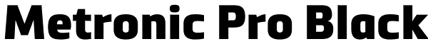 Metronic Pro Black Font