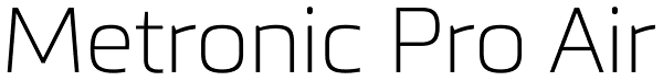 Metronic Pro Air Font