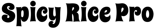 Spicy Rice Pro Font