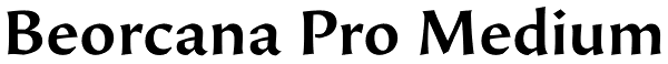 Beorcana Pro Medium Font
