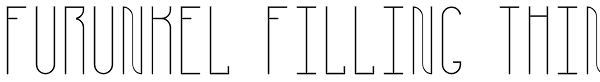 Furunkel Filling Thin Font