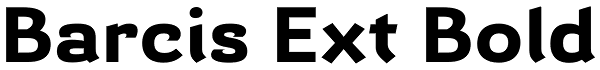 Barcis Ext Bold Font