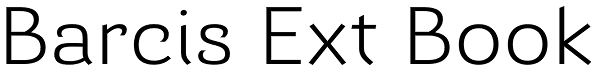 Barcis Ext Book Font