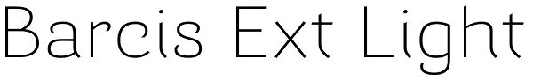 Barcis Ext Light Font