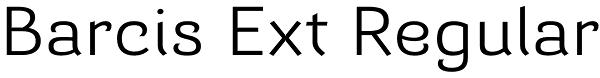 Barcis Ext Regular Font