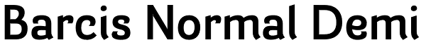 Barcis Normal Demi Font