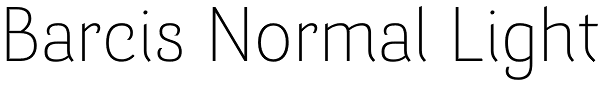 Barcis Normal Light Font