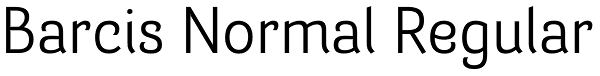 Barcis Normal Regular Font