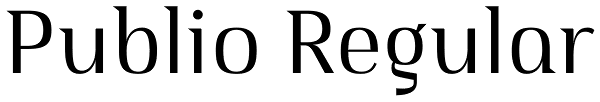 Publio Regular Font