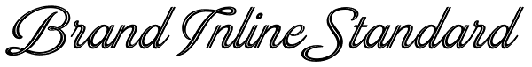 Brand Inline Standard Font