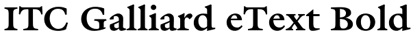 ITC Galliard eText Font | Font Spy