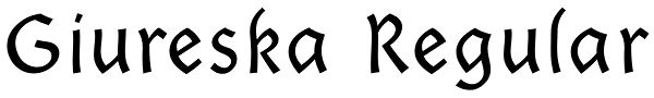 Giureska Regular Font